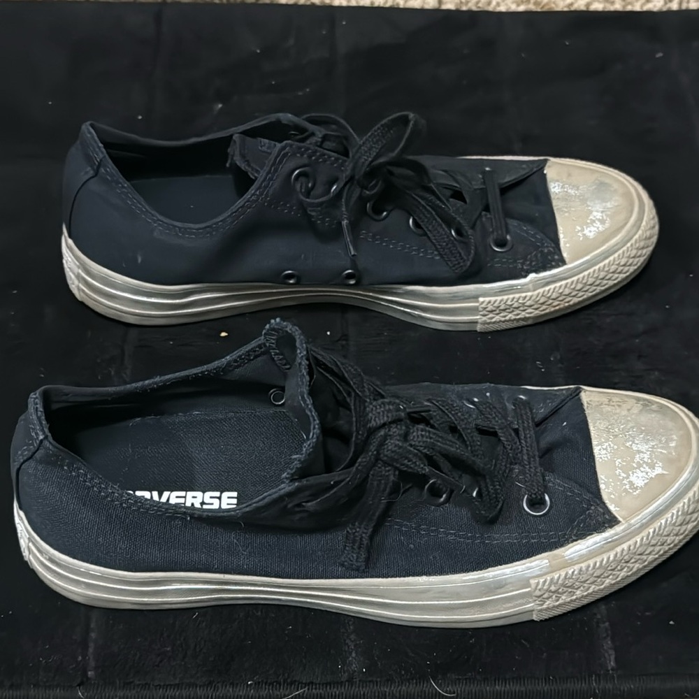 Black silver distress look